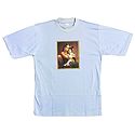 Printed Yashoda Krishna on Mens Light Mauve T-Shirt