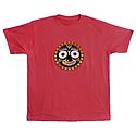 Embroidered Jagannathdev Face on Red T-Shirt