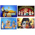Hindu Deities - Set of 4 Posters