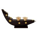 Wooden Boat with 2 Pen Stands