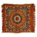 Brown Velvet Ritual Carpet Mat