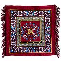 Maroon Velvet Ritual Carpet Mat