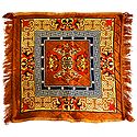Brown Velvet Ritual Carpet Mat