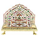 Meenakari Flower Design Throne for Deity