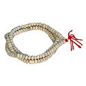 Japa Mala or Prayer Mala with 108 White Tulsi Wooden Rosary Beads