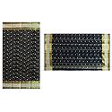 Black Bengal Cotton Tant Saree with Embroidered Boota and Zari Border