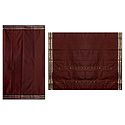 Dark Brown Solapuri Cotton Sari with Border