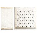All-Over Golden and Black Boota on Ivory Chanderi Saree with Zari Border and Pallu