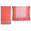 Rose Pink with White Georgette Saree with Sequined Border and Pallu