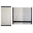 White Kerala Cotton Check Saree with All Over Black Boota