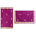 Magenta Cotton Silk Kota Saree with Zari Applique