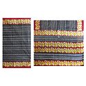 Printed Black Cotton Saree