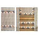 Print on Light Beige Bengal Handloom Saree