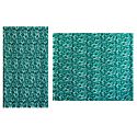 Printed Cyan Green Synthetic Saree