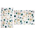 Floral Print on Off-White Georgette Saree