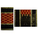 Handloom Cotton Tant Saree with Black Border