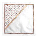 White Head Scarf with Kantha Stitch
