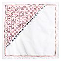 White Head Scarf with Kantha Stitch