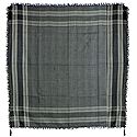 Muslim Woven Black With Off-White Check Cotton Scarf