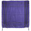Muslim Woven Purple with Black Check Cotton Scarf