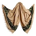 Light Beige Orissa Cotton Stole with Baluchari Design Pallu
