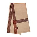 Brown Woolen Gents Shawl with Woven Border