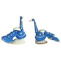 Set of 2 Blue Peacock