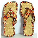 Colorful Ladies Sandal With Mirrorwork