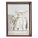 Elephant Decorated  with Howdah and King - Encased in Glass