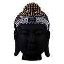 Black Buddha Head - Wall Hanging