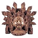 Stone Dust Mahakala Mask for Wall Decoration