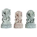 Set of 3 Standing Ganesha
