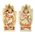 Radha Krishna inside Hand Palm