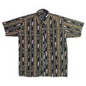 Black Shirt with Ikkat Design