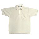 Ivory Color Polo T-Shirt