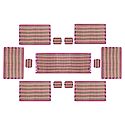 Dining Table Mats Made with Grass and Thread