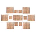 13 Pieces Dining Table Mats Made Bamboo