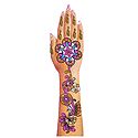 Multicolor Glitter Sticker Mehendi for Single Hand