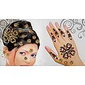 Hair and Hand Stick-on Decoration 