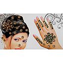 Hair and Hand Stick-on Decoration 