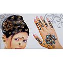 Hair and Hand Stick-on Decoration 
