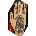 Multicolor Glitter Mehendi for Single Hand