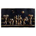 Village Scene - Terracotta Wall Hanging