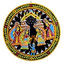 Bal Gopal with Gopinis - Wall Hanging
