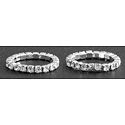 A Pair of White Stone Studded Stretchable Toe Ring
