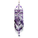 Purple and White Beaded Chandeliar Door Hanging - (Decorative Door Hanging)