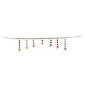 White Bead Door Toran - Decorative Door Hanging