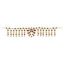 Beaded Door Toran with Woolen Balls - Decorative Door Hanging