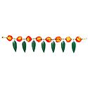 Door Toran with Synthetic Leaf and Cloth Flower - Decorative Door Hanging