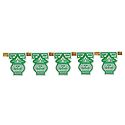 Shubh Labh on Glittered Card Paper Door Toran - (Decorative Door Hanging)